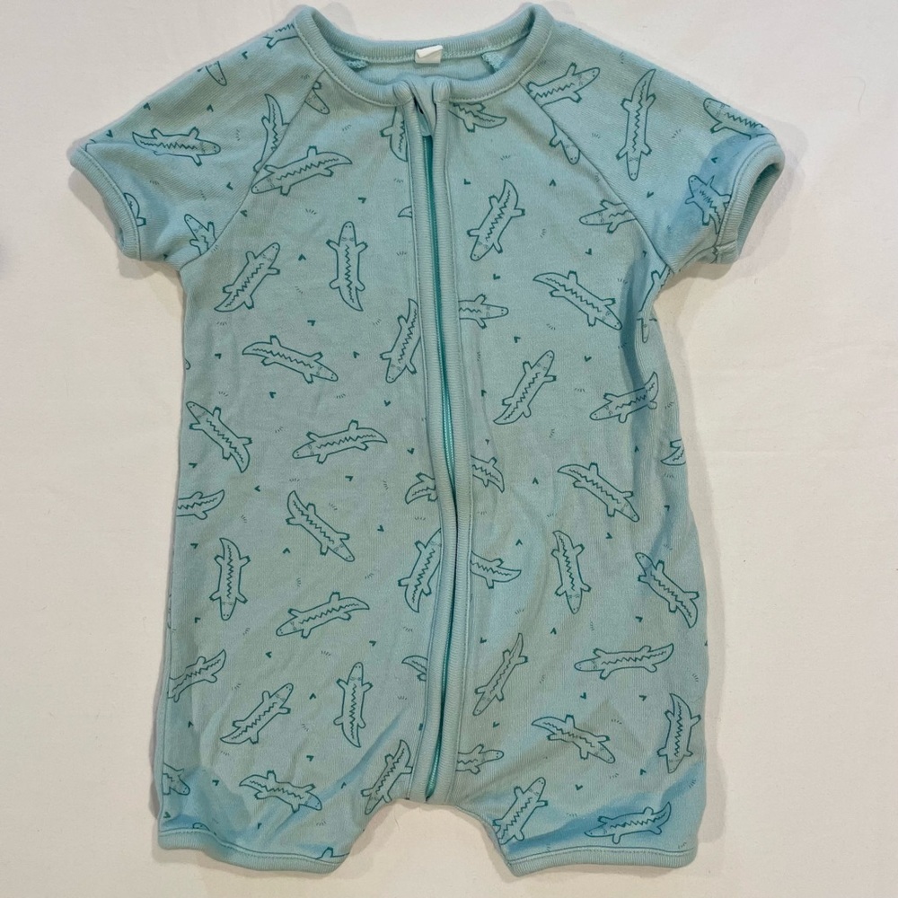 Baby Mori Romper Boys 0-3M Girls Crocodiles Summer Pajamas Bamboo Alligators